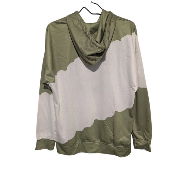 Green & White "Everybody In The Pub Gettin' Tipsy" Adult's Hoodie Size L - Picture 6 of 6